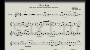 Calvin Harris, Sam Smith - Promisis (Sheet music and Backing track for saxophone) Syntheticsax cover