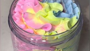 АСМР приятный хрустящий звук наполнения баночек кремом расслабление