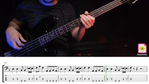 Танцы минус - Половинка Bass Cover | Табы & Ноты