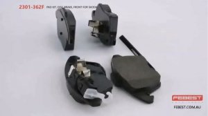 2301-362F PAD KIT, DISC BRAKE, FRONT FOR SKODA