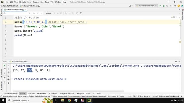 #41 List in Python | Python Tutorial for Beginners