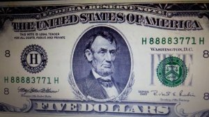 ** 5 долларов США с 1923г по 2013г **кто не видел? смотрим