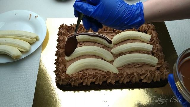 ШОКОЛАДНО-банановый ТОРТ/CHOCOLATE-banana CAKE