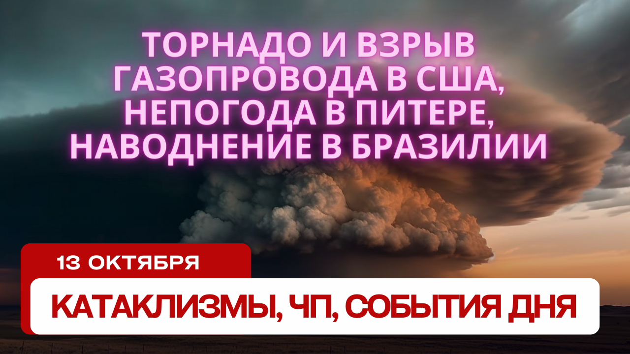 Катаклизмы 13 октября 2023. Новости сегодня. Обзор событий и происшествий.