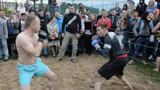 Мурманск против Кузнеца, Зверский бой, разница в 10кг. смотреть онлайн