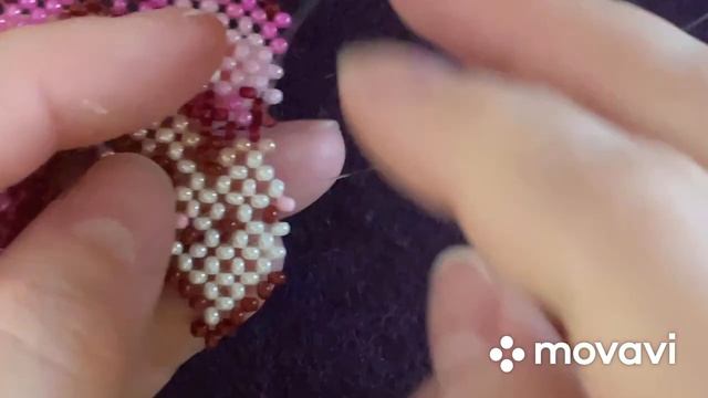 Третья часть видео. Котик на фламинго из бисера в технике крестик.#фигуркиизбисера #фламинго #бисер