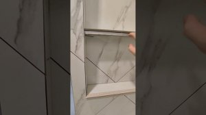 Встраиваемые полки из Керамогранита и ГКЛ-В.