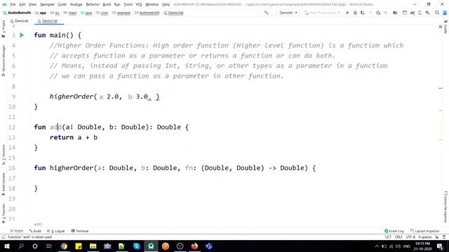 Kotlin Higher Order Functions | With Example for Beginners | Code With Yash