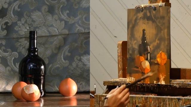 Уроки рисования. Как нарисовать натюрморт. смотреть онлайн