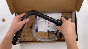 Смеситель для кухни с подключением к фильтру питьевой воды АК 7019-7 латунь Черный AquAKratos