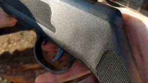Carabina de pressão 5.5mm modificada pra munição .22lr Cano fixo