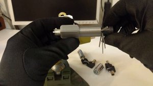 Напечатанная на 3D принтере отмычка для трубчатых замков (3d printed tubular lockpick and decoder)