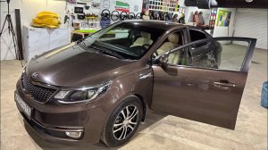 #Каркасныечехлы на #Kia #Rio из экокожи #Fiat