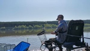 Рыбалка 2023. Фидер на сильном течении. Поклёвки на фидер. Ловля язя и леща.