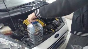 Насос для откачки масла через щуп не снимая защиту под двигателем, в домашних условиях-замена масла