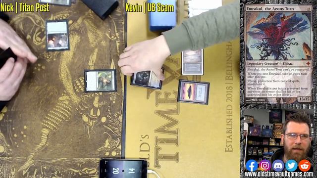 Titan Post vs UB Scam | Legacy Magic: The Gathering w/Commentary | Fast Effect | ELD's MTG смотреть онлайн