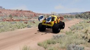 Monster Jam INSANE Racing, Freestyle and High Speed Jumps #27 | BeamNG Drive | Grave Digger