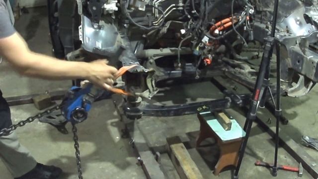 Лексус RX кузовной ремонт своими руками, рихтовка споттером,замена ланжеронов,разборка сборка смотреть онлайн