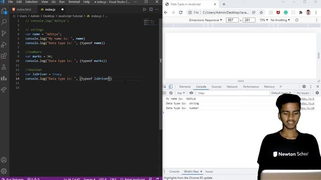 Data Types in JavaScript | Web Development | Newton School