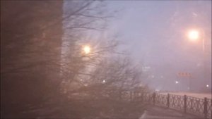 Мурманск Снежный буран