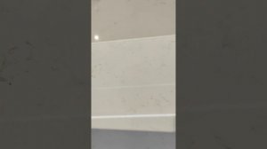 Фартук из керамогранита. После установки столешницы.