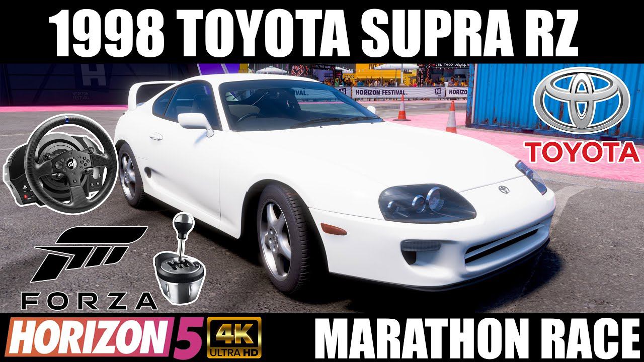 Forza Horizon 5 - 1998 Toyota Supra RZ Stock | Marathon Race | Thrustmaster T300 RS | TH8A