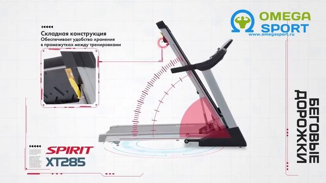 Беговая дорожка SPIRIT FITNESS XT285 смотреть онлайн