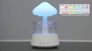 How to use new design rain cloud humidifier?