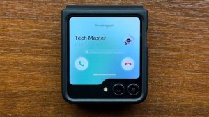 Samsung Galaxy Z Flip 5 Incoming Call in Flap Eco-Leather Case + Unboxing and Installation the Cove