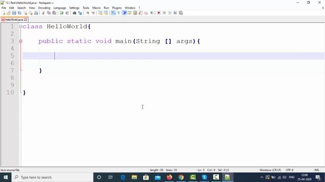 Java Tutorial | 'Hello World' | Writing program and execution. смотреть онлайн