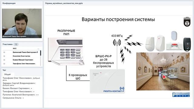 Организация дополнительного рубежа охраны музейных экспонатов Вебинар 17.12.2019 смотреть онлайн