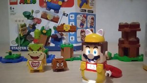Обзор Лего Марио стартовый набор и кастюм кота