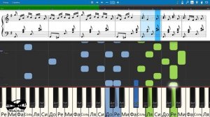 Русская пляска - Барыня (на пианино Synthesia cover) Ноты и MIDI