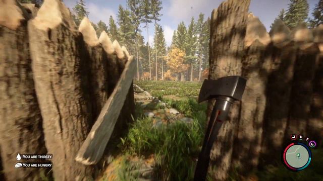 Sons of the Forest How to Build Defensive Fence Gate смотреть онлайн