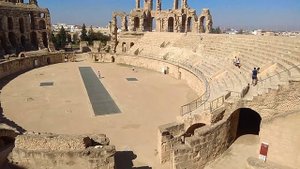 Колизей в Тунисе. Древний амфитеатр в Эль-Джеме