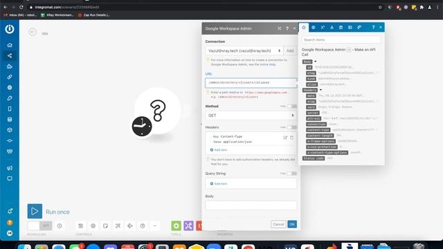 Create google admin alias using api call Integromat смотреть онлайн