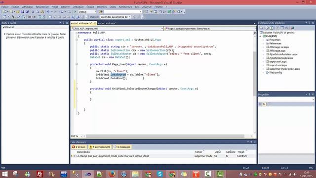 (Exportation) d'un fichier xml en (asp.net c#) смотреть онлайн