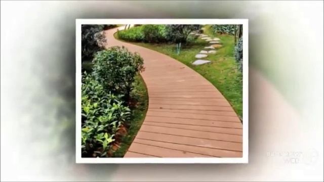 Дорожки на даче из дерева. Садовые дорожки из дерева