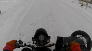 Зимняя покатушки на Мотоцикле Урал!Дрифт на Урале!❄Урал валит боком!!??