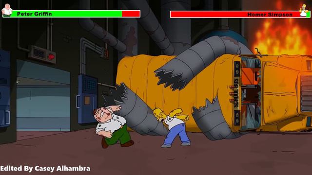 Peter Griffin vs. Homer Simpson with healthbars 1/2 смотреть онлайн