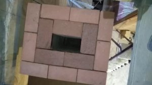 Третий ряд распушки кирпичной трубы печи