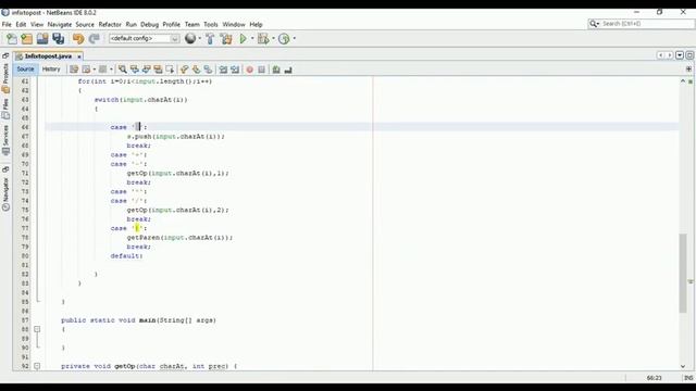 Java: converting infix to postfix notation using stack | Implementation using java смотреть онлайн