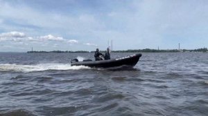 Тренерская лодка Буревестник 580 в работе