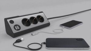 Rombica NEO Trinity — Сетевой фильтр. 3 евророзетки  и 2 порта USB