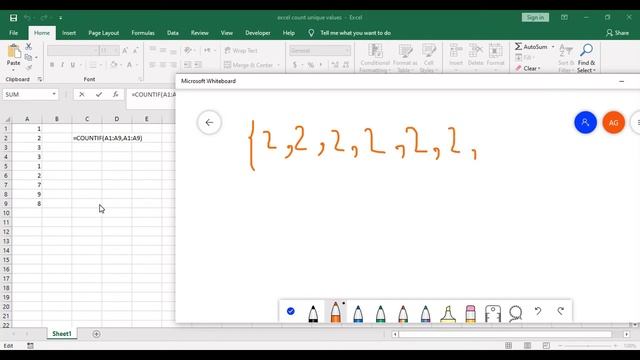 Excel Count Unique Values смотреть онлайн