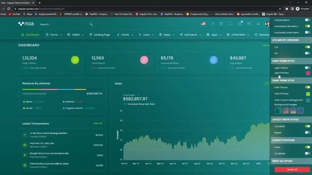 Noa - Angular13 Admin Template смотреть онлайн