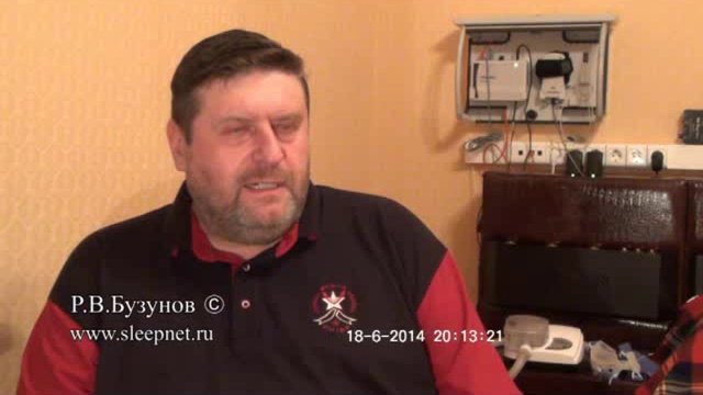 Видеоинтевью пациента, который в течение 3,5 года постоянно проводил СИПАП-терапию.