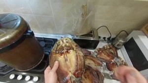 Карась горячего копчения в квартире!