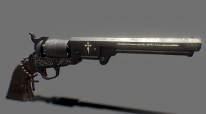 Colt Navy Exorcist Revolver в 3D от commiessar