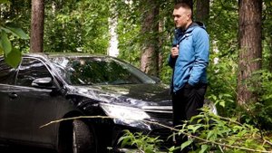 #8\Toyota Camry 55\128800км\Замена Верхней подушки двигателя\Замена Ролика натяжителя ремня